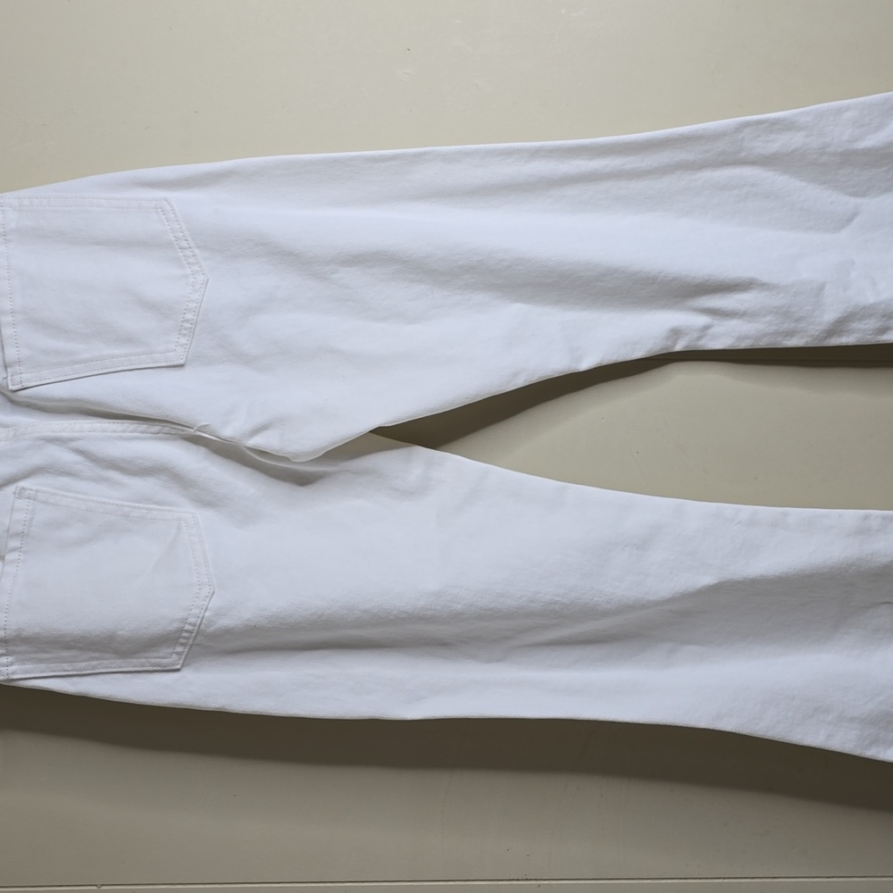 Gianni Bini X Nastia Liukin Anna Denim Straight Leg Feather Detail Jeans 25w - Picture 11 of 12